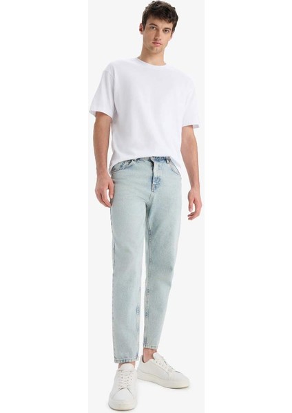 Yeni Sezon %100 Pamuk 90's Slim Fit Dar Kalıp Yüksek Bel Dar Paça Jean Yıkamalı Pantolon modelleri