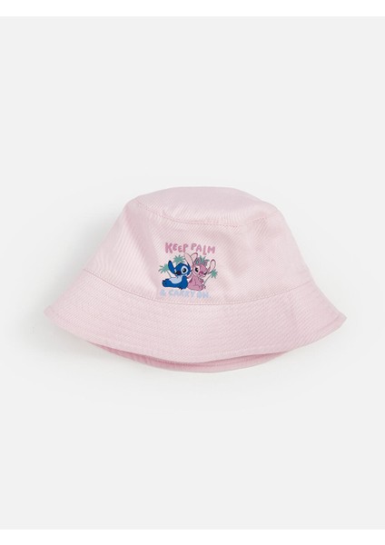 Yeni Sezon Lilo ve Stitch Nakisli Kiz Cocuk Bucket Sapka - S5Q454Z4