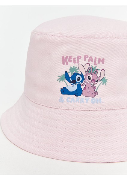 Yeni Sezon Lilo ve Stitch Nakisli Kiz Cocuk Bucket Sapka - S5Q454Z4