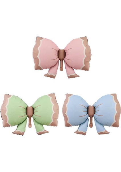 Retro Fiyonk Pastel Folyo Balon Büyük Boy Yeşil 91-60 cm