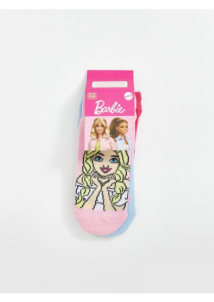 Yeni Sezon Barbie Desenli Kiz Cocuk Patik Corap 5'li - S53306Z4 modelleri