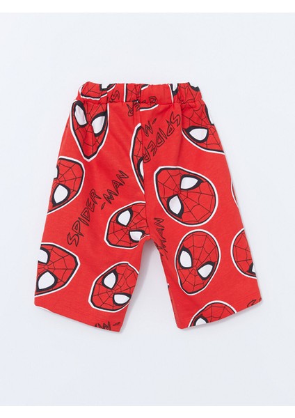 Yeni Sezon Spider-Man Baskili Bagcikli Erkek Cocuk Sort - S5DG39Z1