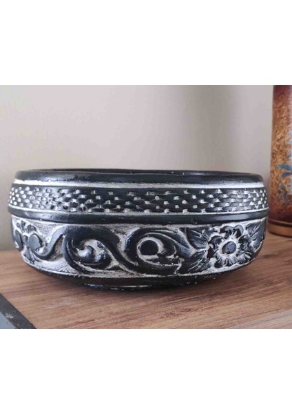 Beton Saksı Sukulent Bonzai Aranjman Teraryum Çiçek Saksısı 19x8cm fiyatları