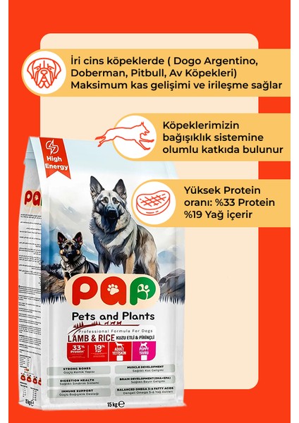 Yüksek Proteinli Kuzu Etli 15 kg Yavru Köpek Maması