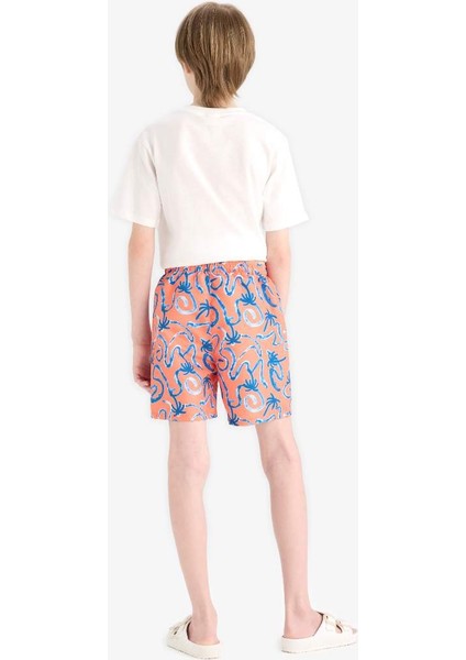 Yeni Sezon Erkek Çocuk Floral Deniz Şortu