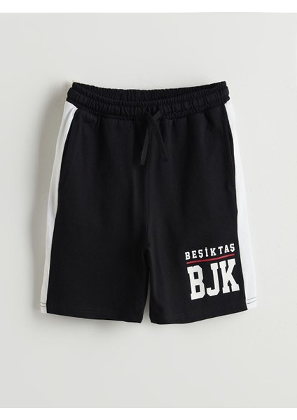 Yeni Sezon Beli Lastikli Besiktas Baskili Erkek Cocuk Sort - S5H172Z4