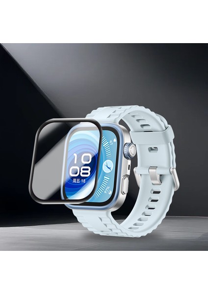 Huawei Watch Fit 4 Pro Uyumlu Tam Kaplayan Kavisli Darbelere Dayanıklı Kırılmaz Nano Ekran Koruyucu modelleri