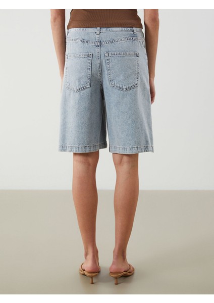 Yeni Sezon Beli Kemerli Kadin Jean Sort - S5GP82Z8 fırsatları