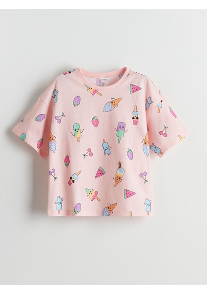 Yeni Sezon Bisiklet Yaka Kiz Cocuk Sortlu Pijama Takimi - S5FK76Z4