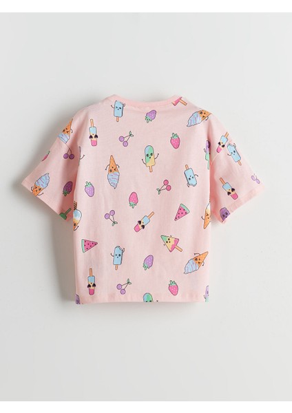 Yeni Sezon Bisiklet Yaka Kiz Cocuk Sortlu Pijama Takimi - S5FK76Z4