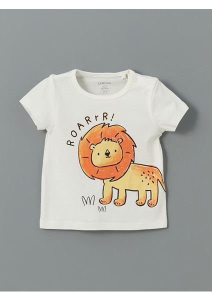 Yeni Sezon Aslan Baskili Erkek Bebek Pijama Takim 2'li - S5CB09Z1