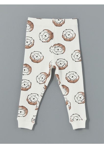 Yeni Sezon Bisiklet Yaka Baskili Erkek Bebek Pijama Takim - S5BL38Z1