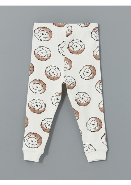Yeni Sezon Bisiklet Yaka Baskili Erkek Bebek Pijama Takim - S5BL38Z1