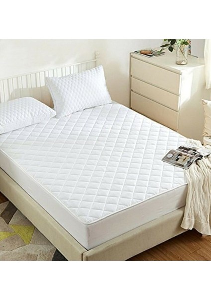 Mulvxeasy EASY02 Alez Seti Kapitoneli Çift Kişilik Yatak ve Yastık Koruyucu Alez (8585) (Mulvix)