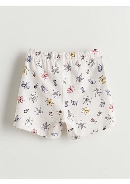 Yeni Sezon Cicekli Kiz Cocuk Sortlu Pijama Takim - S5BG57Z1