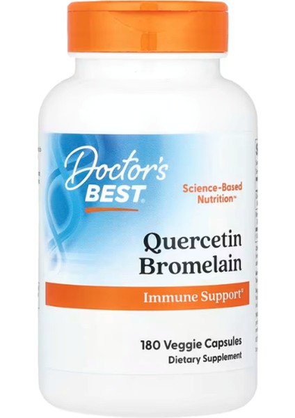 Doctor's Best, Quercetin Bromelain, 180 Veggie Capsules