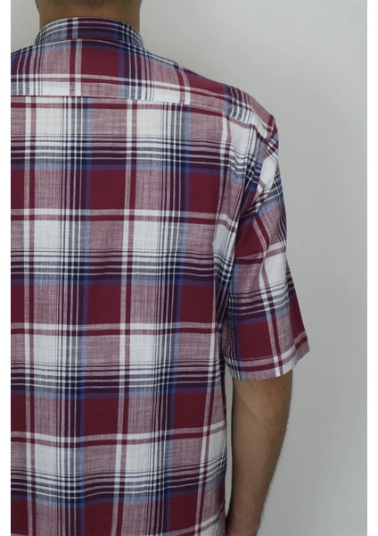 Fistan Store Erkek Desenli Klasik Kesim Rahat Kalıp Tek Cepli Kısa Kollu Yazlık Gömlek fırsatları