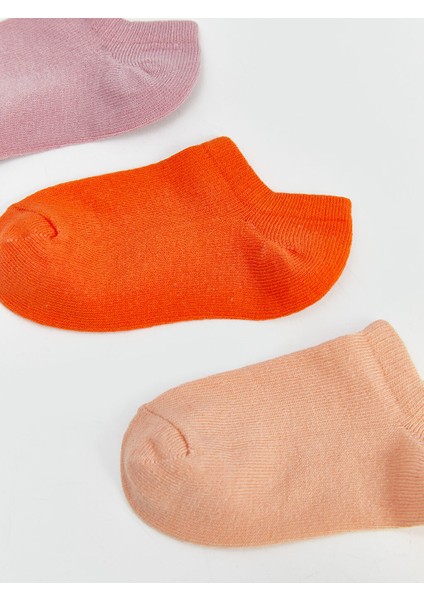Yeni Sezon Basic Kiz Bebek Patik Corap 3'lu - S5KY79Z1