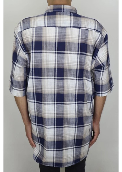 Fistan Store Erkek Desenli Klasik Kesim Rahat Kalıp Tek Cepli Kısa Kollu Yazlık Gömlek modelleri