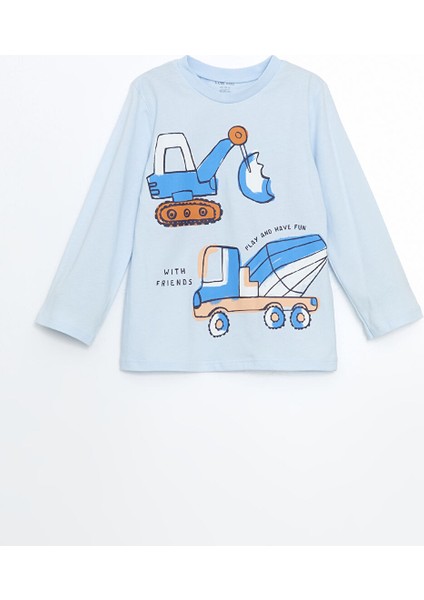 Yeni Sezon Bisiklet Yaka Erkek Bebek Pijama Takimi - S57638Z1
