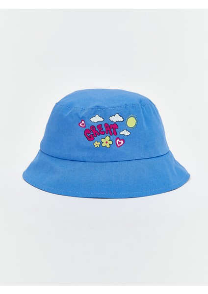 Yeni Sezon Baskili Kiz Bebek Bucket Sapka - S5LD06Z1