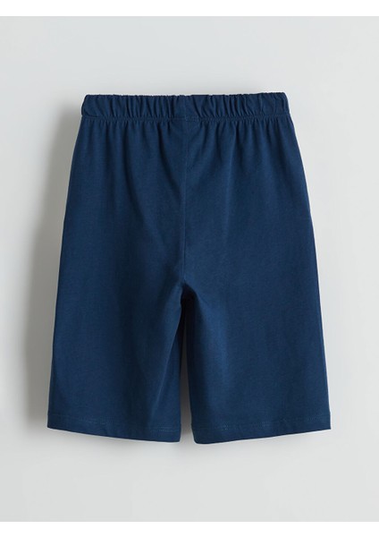 Yeni Sezon Beli Lastikli Baskili Erkek Cocuk Pijama Sort - S5LF30Z1