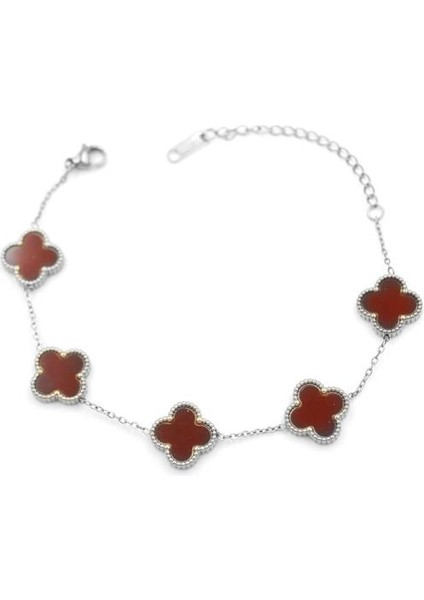 Vc Yonca Bileklik - Bordo