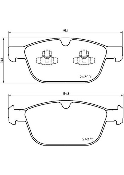 On Fren Balatası Volvo S60 00 S70 97 00 S80 98 V70 97 07 V70 01 07 XC70 00 XC90 02 12 16 Jant