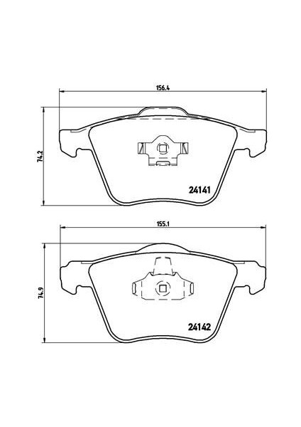 Ön Balata Volvo XC90 2.5t 02 D5 02 T6 02 D5 V8 05 D5 09 3.2 06