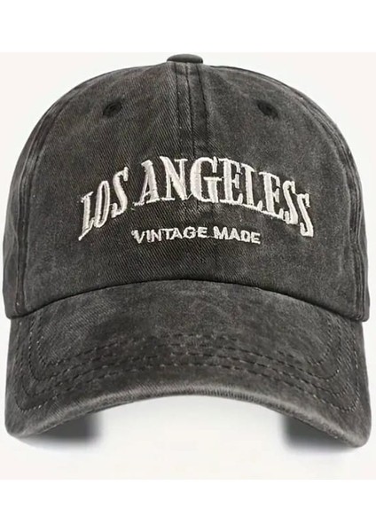 İşlemeli Antrasit Vintage Şapka modelleri