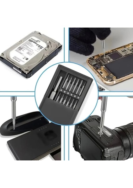 25 Parça Çok Fonksiyonlu Hassas Tornavida Seti - Telefon Tablet Elektronik Tamir Tornavida Seti (336336)