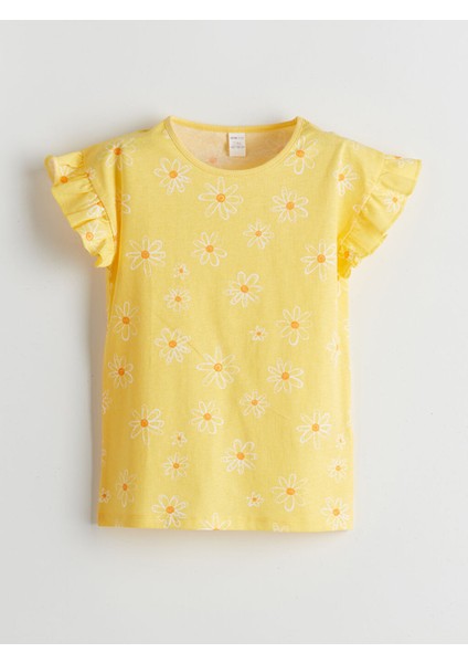 Yeni Sezon Bisiklet Yaka Kiz Cocuk Sortlu Pijama Takimi - S5IR73Z1