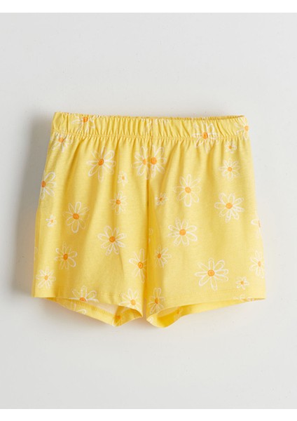 Yeni Sezon Bisiklet Yaka Kiz Cocuk Sortlu Pijama Takimi - S5IR73Z1