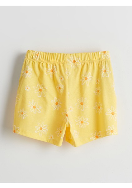 Yeni Sezon Bisiklet Yaka Kiz Cocuk Sortlu Pijama Takimi - S5IR73Z1