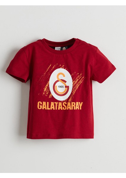 Yeni Sezon Galatasaray Baskili Erkek Bebek Sortlu Pijama Takimi - S5IS76Z1
