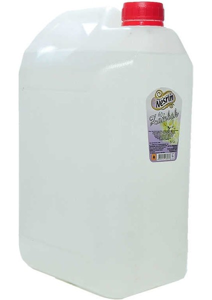Zambak Kolonyası Beyaz 60 Derece Pet Bidon 5 lt