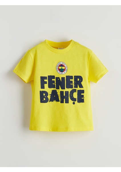 Yeni Sezon Fenerbahce Baskili Erkek Bebek Sortlu Pijama Takimi - S5IS64Z1