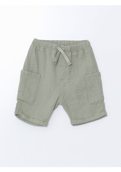Yeni Sezon Beli Lastikli Basic Muslin Erkek Cocuk Sort - S5KR82Z1