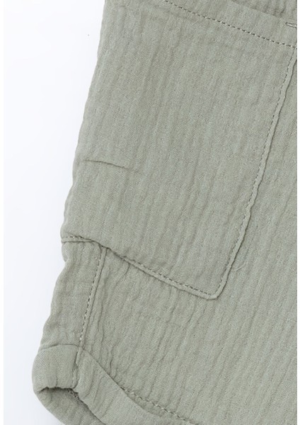 Yeni Sezon Beli Lastikli Basic Muslin Erkek Cocuk Sort - S5KR82Z1