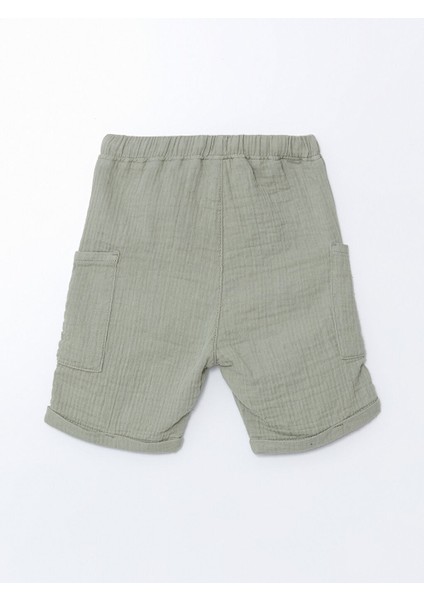 Yeni Sezon Beli Lastikli Basic Muslin Erkek Cocuk Sort - S5KR82Z1
