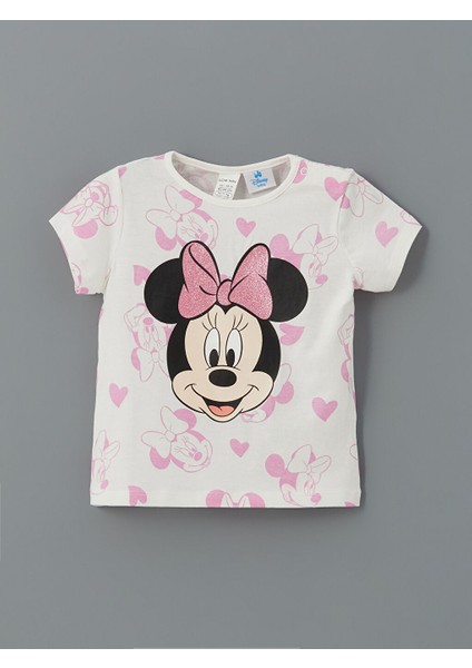 Yeni Sezon Minnie Mouse Baskili Kiz Bebek Sortlu Pijama Takim - S5EU34Z1