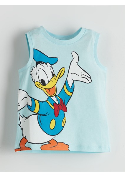 Yeni Sezon Donald Duck Baskili Erkek Bebek Sortlu Pijama Takim - S5H420Z1