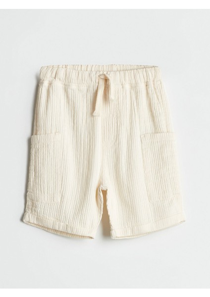 Yeni Sezon Beli Lastikli Basic Muslin Erkek Cocuk Sort - S5KR82Z1