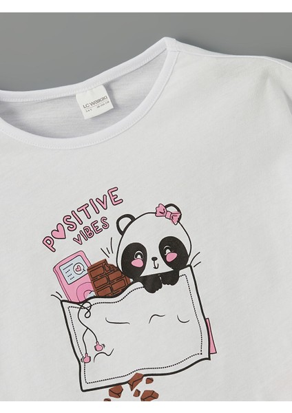 Yeni Sezon Baskili Kiz Cocuk Sortlu Pijama Takim - S5I655Z1 modelleri