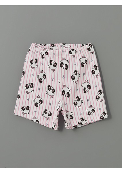 Yeni Sezon Baskili Kiz Cocuk Sortlu Pijama Takim - S5I655Z1 indirimleri