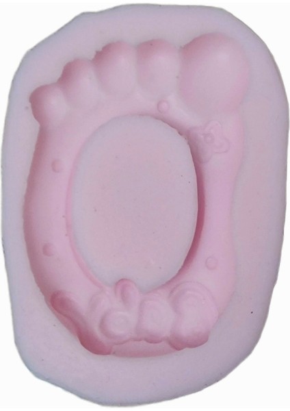 Baby Bebek Ayak Çerçeve 7cm Silikon Kalıp K-129 fırsatları