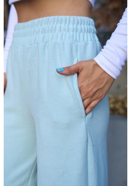 Gelirr Düz Lastikli Eşofman - Mint Yeşili