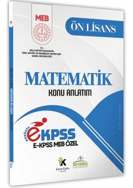 2026 Meb Özel Ekpss Ön Lisans-Ortaöğretim Matematik Konu Anlatım Kitabı