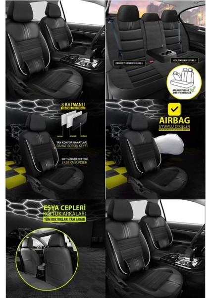 Audi S3 Koltuk Kılıfı Carbon Deri Siyah fiyatları