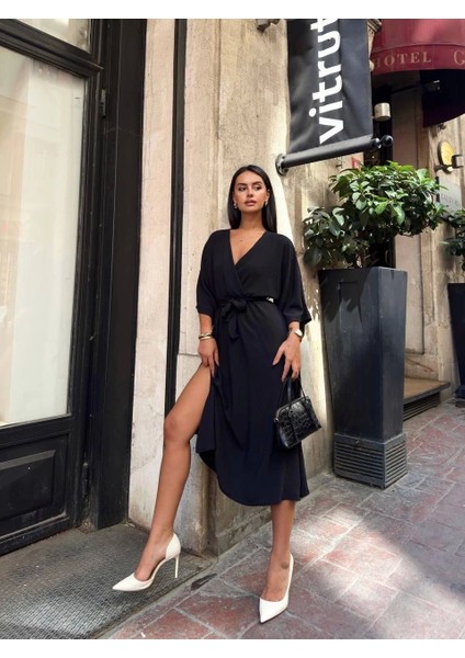 Ayrobin Midi Elbise